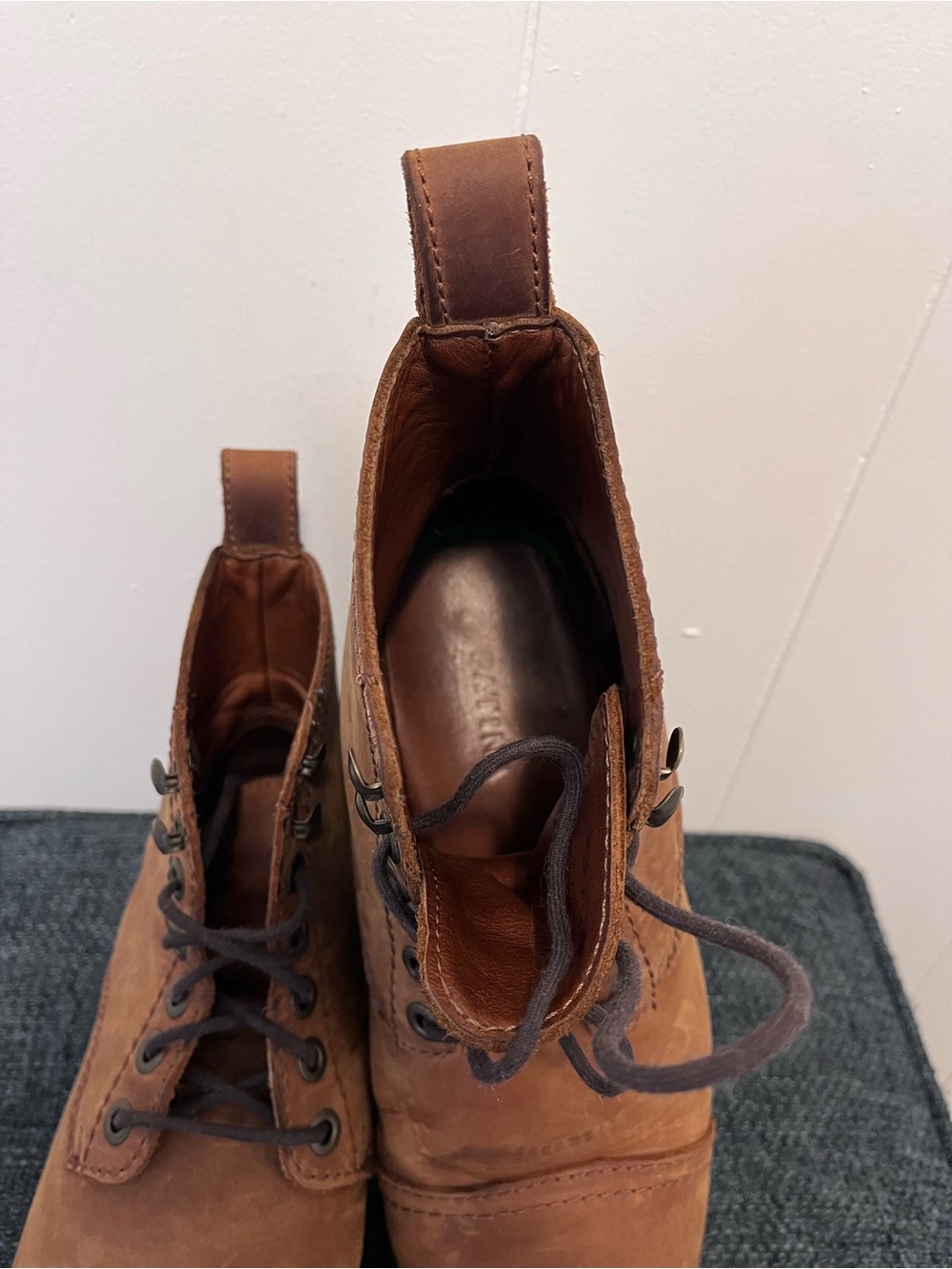 Patina Brown Lace Up Boots - Picture 10 of 11